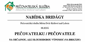 ikona článku Hledáme pečovatelku